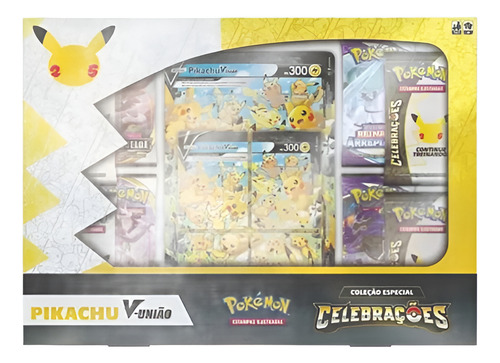 Tcg Box Pikachu V-unão Celebrações 25 Anos