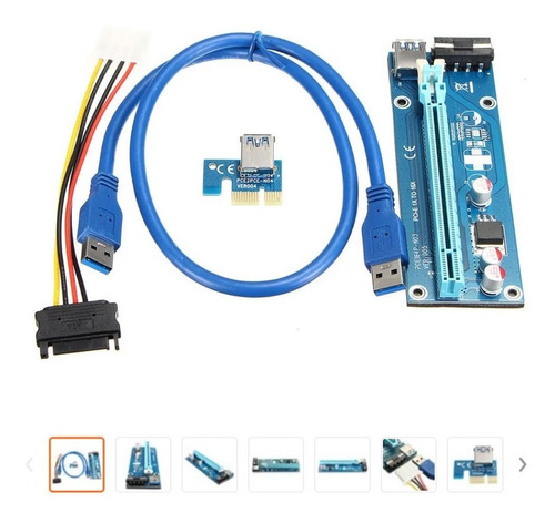  Placa Elevadora Extensor Usb3.0 1x A 16x, Inc.accesorios