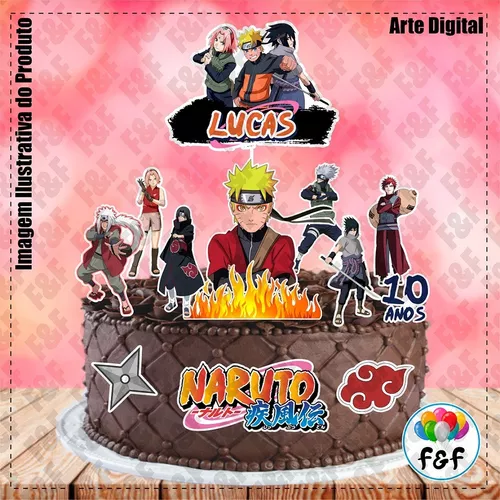 Topo De Bolo Naruto Personalizado