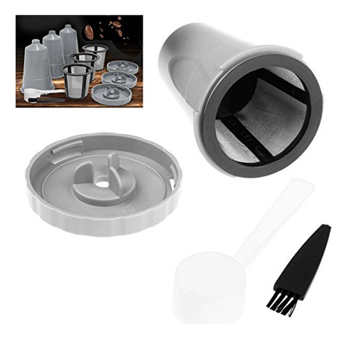 Vaso K Reutilizable Mtsooning Con Filtro Inferior, Acero Ino