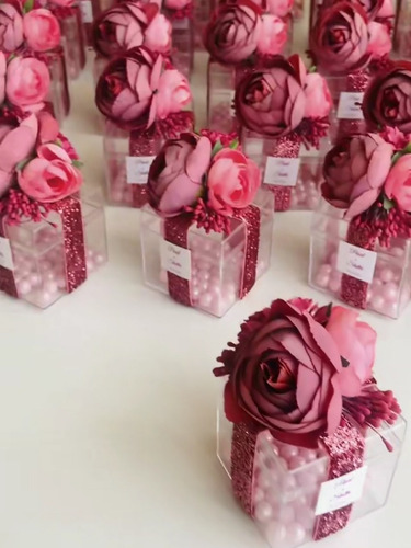 Imagen 1 de 1 de Recuerdos Cofres En Vidrio Quinceañera Bautizo Boda