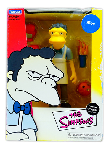 Playmates The Simpsons Faces Springfield Moe Deluxe Detalle