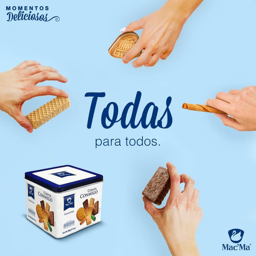 Galletas Macma Cuenta Conmigo Lata 600g Kosher
