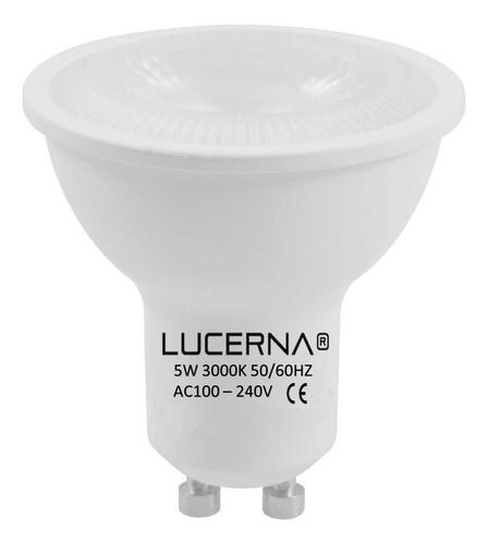 Bombillo Led Gu10 Dicroico 5w 3000k Luz Calida Socate Gu10