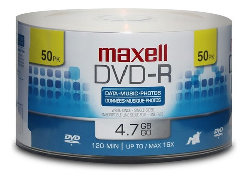 50 Dvd-r Maxell Nuevos No Imprimibles