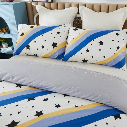 Brandream Juego De Cama Tamaño Queen De Algodón Con Diseño D