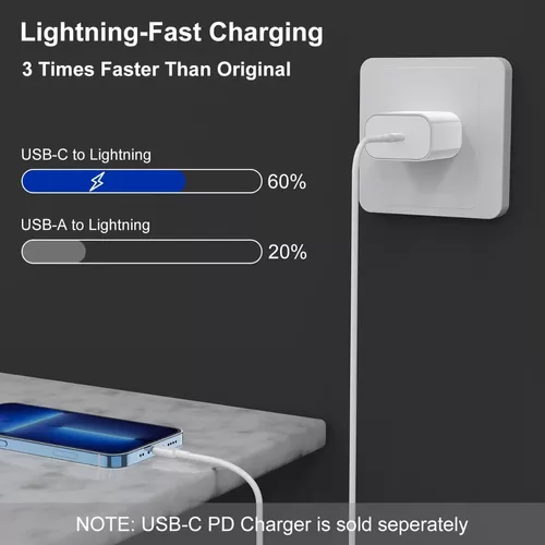 Cable Usb C A Lightning 2 M Original Carga Rapida iPhone