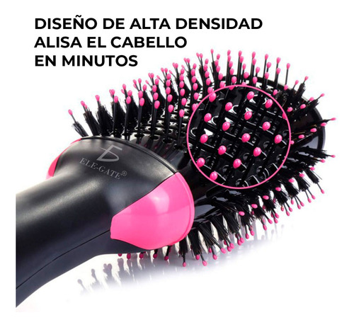 Cepillo Secador Plancha Rizador Electrico P Cabello 3 En 1