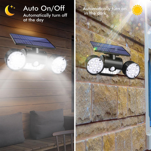 Lámpara Solar De Pared Q Night Lights, 30 Led, Human Bo
