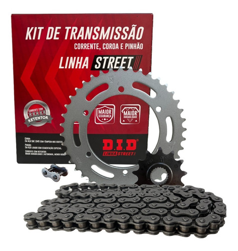 Kit Transmissão Did Fz25 Fazer 250 22 2023 2024 Com Retentor