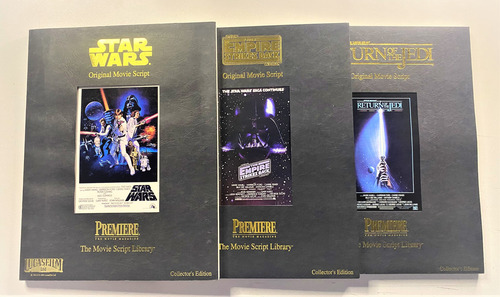 Star Wars The Original Trilogy Original Movie Script Stock