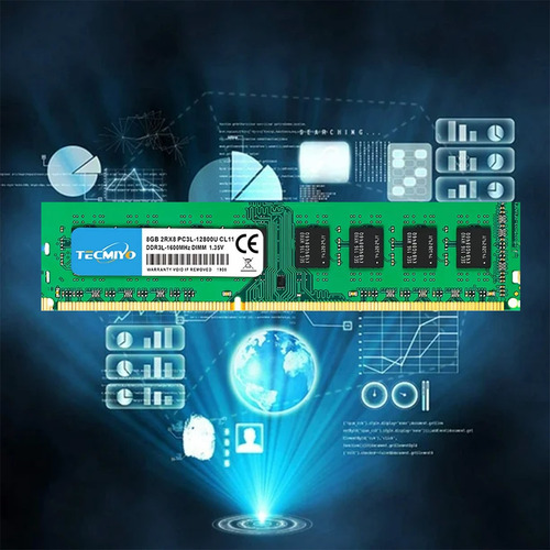 Memoria Ram Tecmiyo Ddr3l 8gb 1600mhz Para Escritorio.