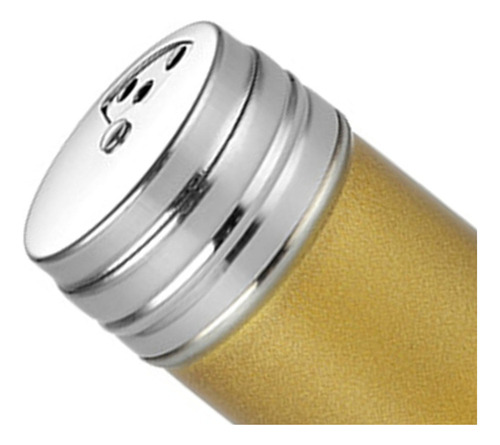 N Tarro De Condimento Portátil De Acero Inoxidable Amarillo