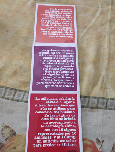 Lote De Libros Horóscopo Sueños Quiromancia. Olivos (Usado)