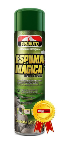 Espuma Mágica Limpador Geral 400ml Proauto 2 Unidades