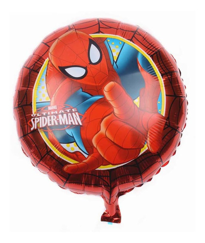 Paquete De 5 Globos Spiderman Fiesta Tematica Hombre Araña