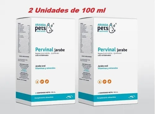  Pervinal Jarabe 100 Ml Vitaminas Y Minerales * Pack 2 Pzs*