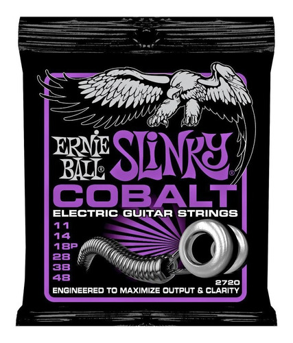 Encordado Ernie Ball 2720 Cobalt 011 048 Guitarra Electrica
