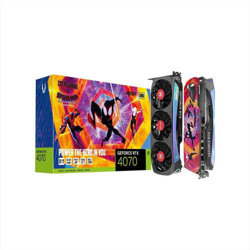 Tarjeta De Vídeo Nvidia Zotac Rtx 4070 Amp Airo 12gb Spider