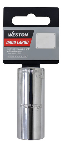 Dado Largo Cuadro 1/4 6 Puntas, 12mm