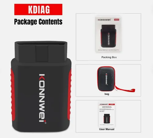 Scanner Konnwei Obd2 Kdiag Bluetooth 2024 Multimarca Autos