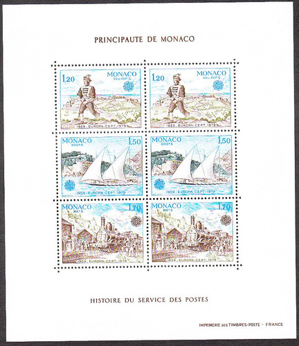Sellos Block Subenir Monaco 1979 Mint