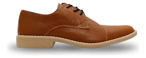 Zapatos Hombres De Vestir Cuero Eco Marron Fiesta Jerson