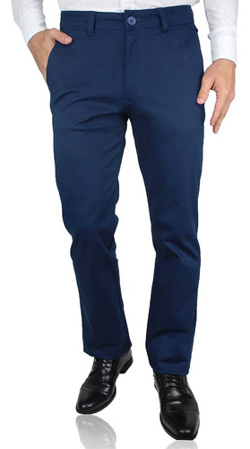 Pantalones De Vestir Rectos De Algodón Para Hombre