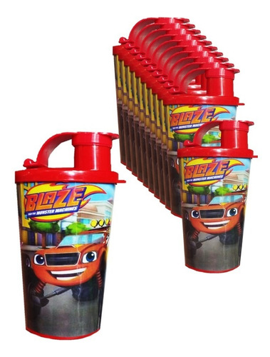 Vaso Pitillo Sorpresa Blaze X 12 Termo Fiesta Infantil