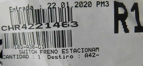 Imagen 4 de 7 de Switch Freno Mopar Chrysler Town & Country 2.5l 2009-2015
