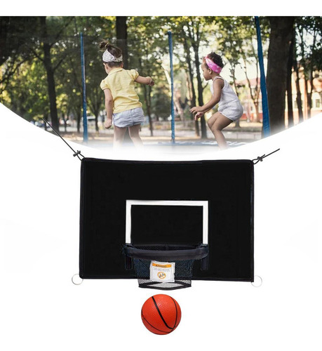 Hs Camas Elásticas Aro De Baloncesto Accesorio Negro