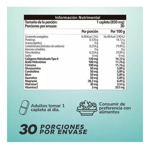 Unavy Kit 5 Frascos Ácido Hialurónico Con 30 Tabletas C/u Sabor Sin Sabor