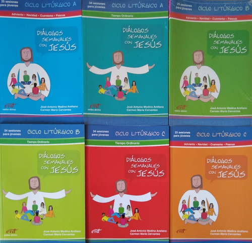 Libro Diálogos Semanales Con Jesús (colección De 6 Libros)