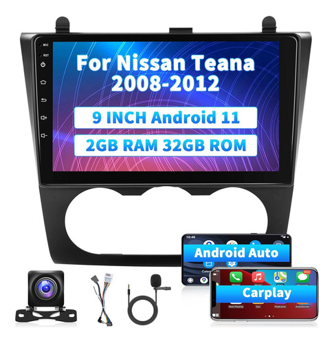 2+32g Android Car Radio Estéreo Nissan Teana Alta 2008-2012