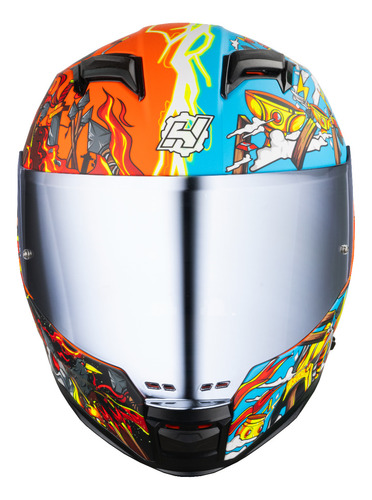 Hax Casco Integral Para Moto. Dot + Ece 06. Force Valhalla