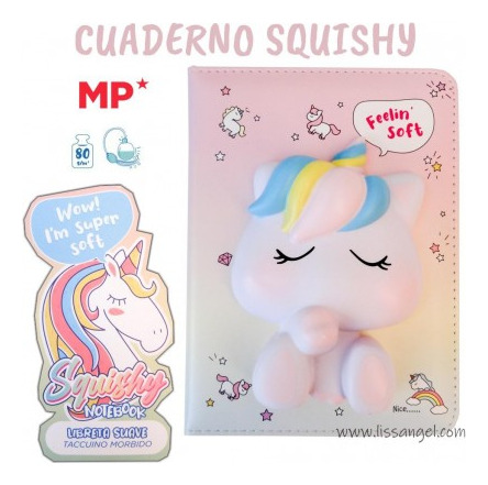 Cuaderno Con Squishy Unicornio Mp 128pg