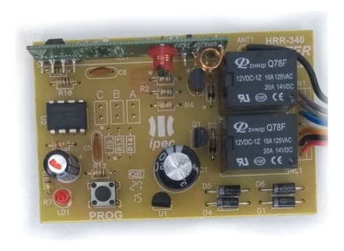 Receptor De Sinal 433mhz Duplo Custom Ipec Code Learn