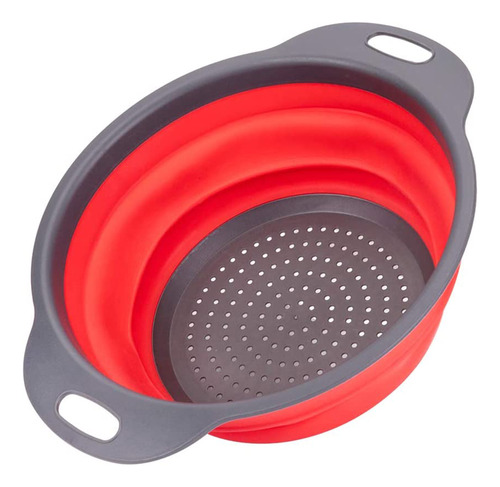 Escurridor Plegable Aquila Rojo Grande 24 Cm - Em0246