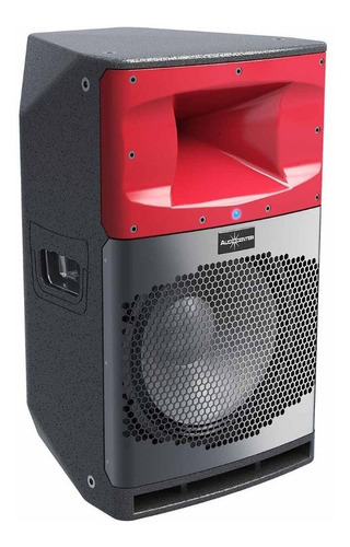 Bafle Activo Bluetooth 2000 Watts Audiocenter 12pulgad Sa312 Color Negro/rojo