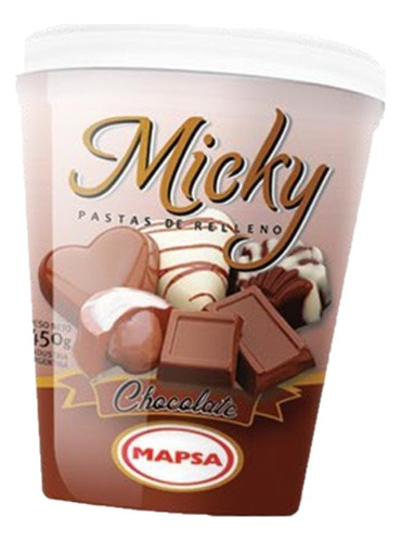 Pasta De Relleno - Sabor Chocolate Mapsa - Sin Tacc - 450grs