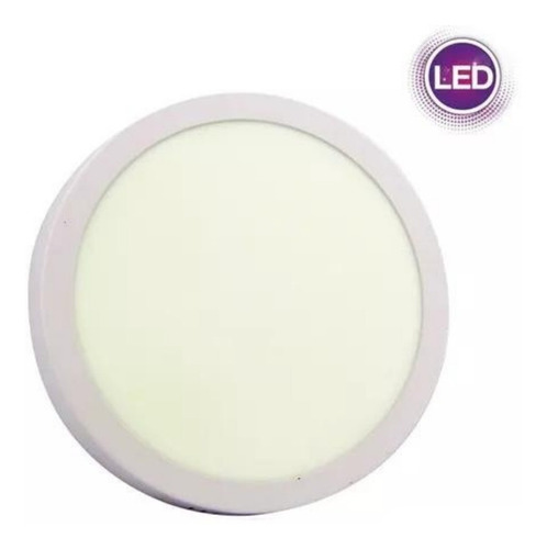 Foco Led Panel Sobrepuesto, 18 Watt Luz Blanca