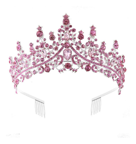 Aro De Cristal Para El Pelo Con Forma De Tiara De Cumpleaños