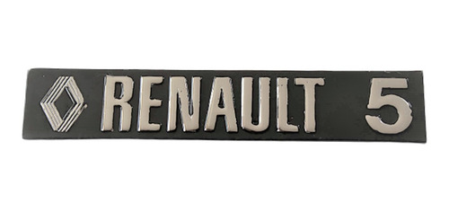 Emblema Renault 5 Placa Metal Auto Clasico