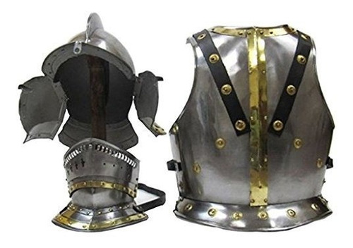 Arma Y Armadura - Bergonet Knight's Or Jousting Helmet And C
