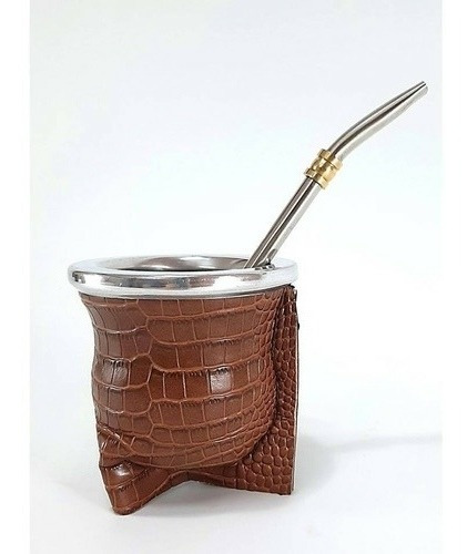 Imagen 4 de 6 de Mate De Vidrio Forrado Con Bombilla Incluida