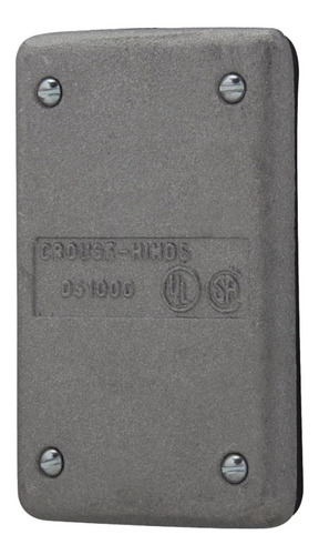Tapa Fs Ciega Condulet Rectangular Crouse Hinds Ds100g