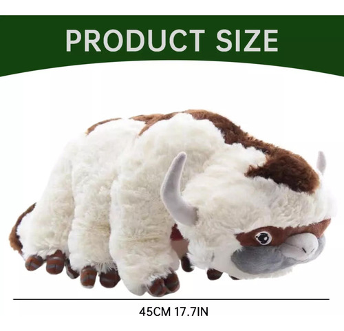 Muñeca De Peluche Kawaii Anime Appa Raw Cow Pillow, 45 Cm