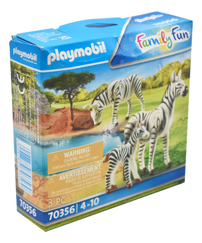 Playmobil Cebras Con Bebe Family Fun 70356 Cd
