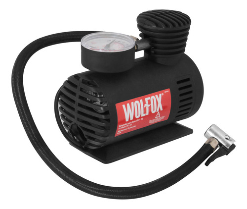 Compresor de aire mini eléctrico portátil Wolfox WF1011 0.1L 12hp 12V negro