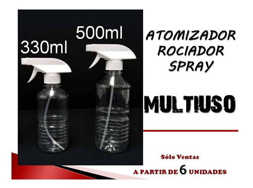 Envase Atomizador Rociador Spray 330ml Y 500ml